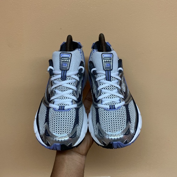 Brooks Ghost 3 Running Sneakers “Grey Purple White” - Picture 3 of 17